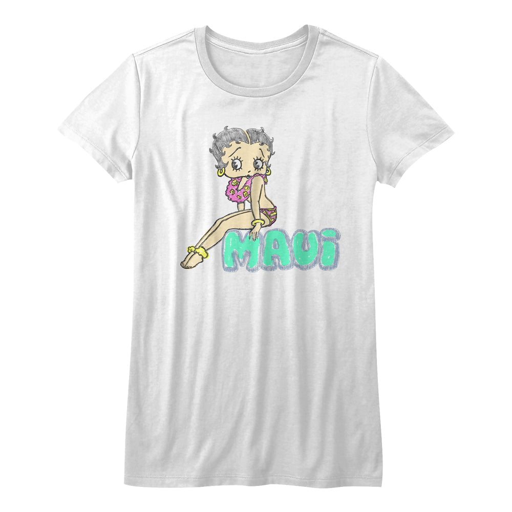 Betty Boop Maui Juniors T-Shirt
