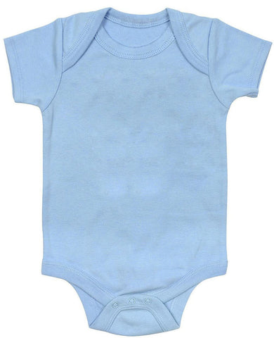Plain Blue Baby Bodysuit One Piece