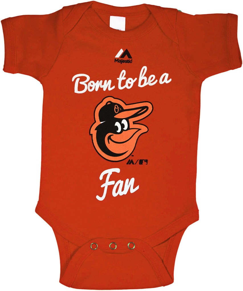 MLB Baltimore Orioles baby fan onesie