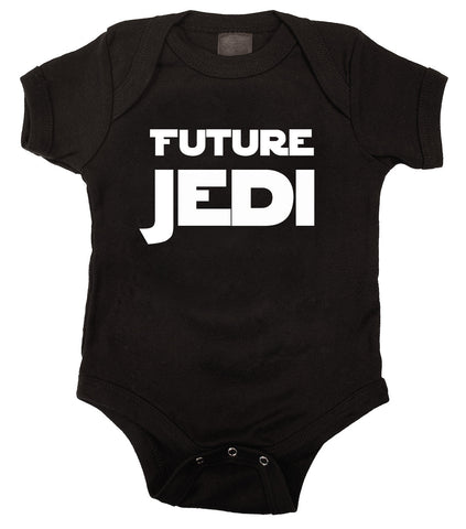 Future Jedi Black Baby Bodysuit