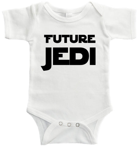 Future Jedi White Baby Bodysuit