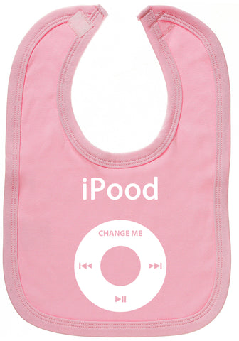iPood Baby Bib in Pink