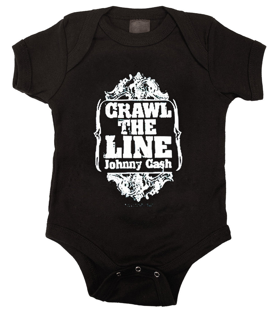Johnny Cash Crawl The Line Baby Bodysuit