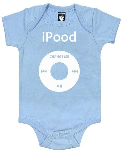iPood Blue Baby Bodysuit