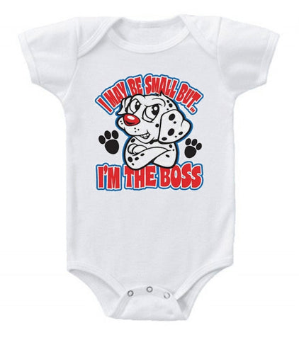 I Am the Boss Dalmatian Romper