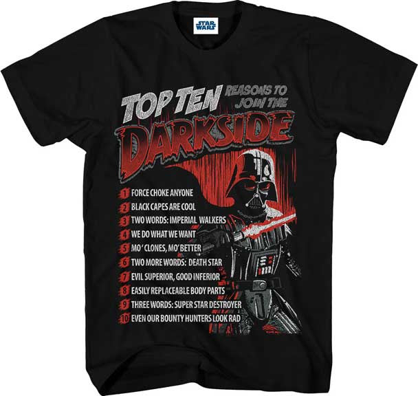 Star Wars Join The Dark Side Youth T Shirt