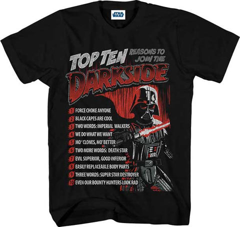 Star Wars Join The Dark Side Youth T Shirt