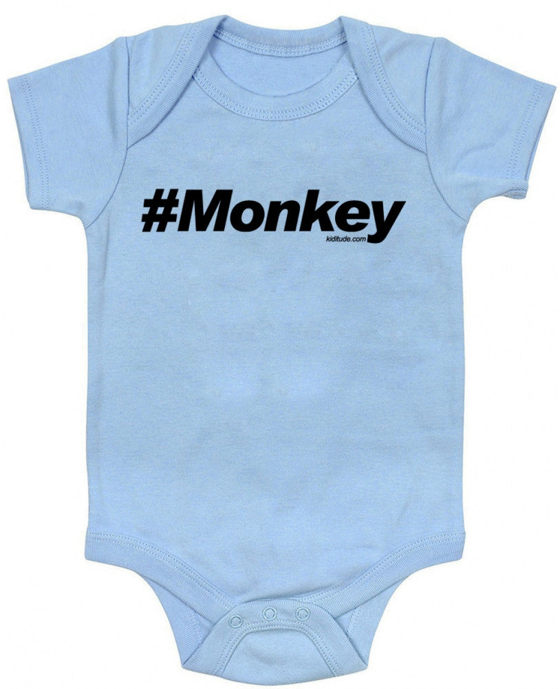 Hashtag Monkey One Piece Bodysuit