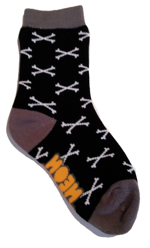 Crossbones Socks in Black