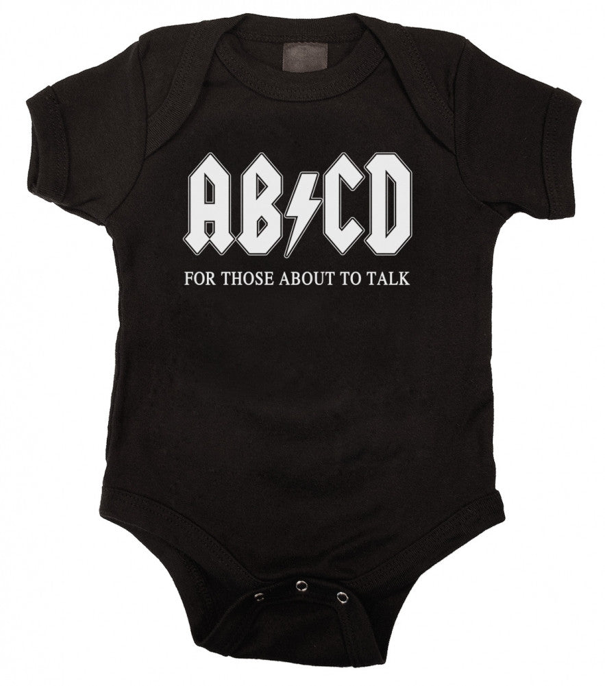 AB/CD Funny Black Baby Bodysuit