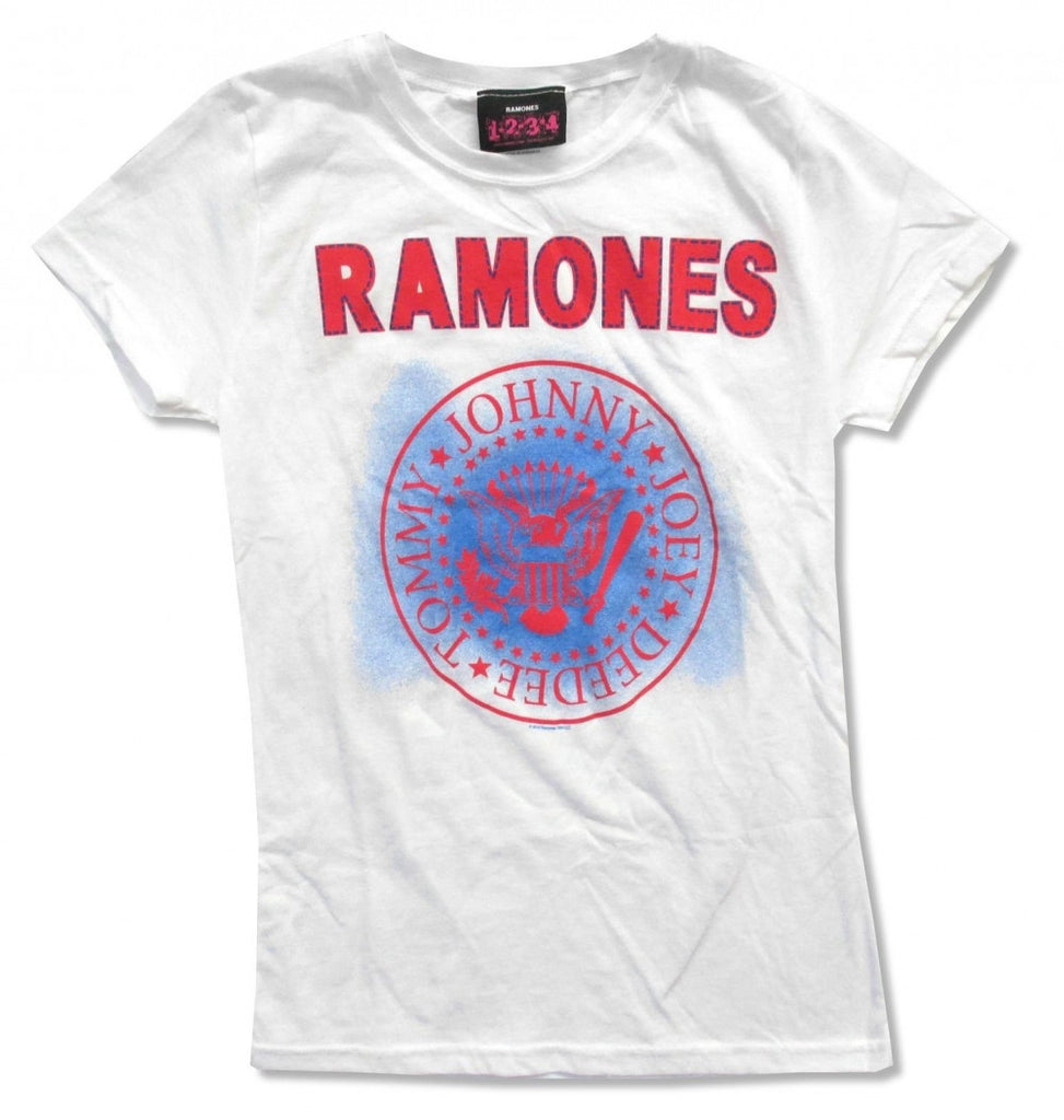 Ramones Red Presedential Seal Juniors T-Shirt