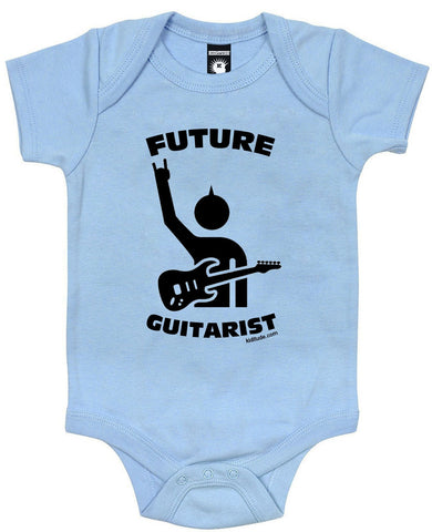 Future Guitarist Baby Bodysuit Blue