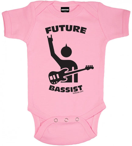 Future Bassist Baby Bodysuit Pink