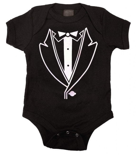 Tuxedo Baby One Piece Bodysuit