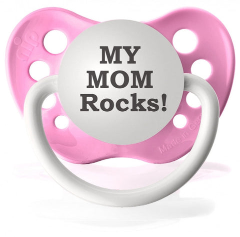 My Mom Rocks! Pink Pacifier