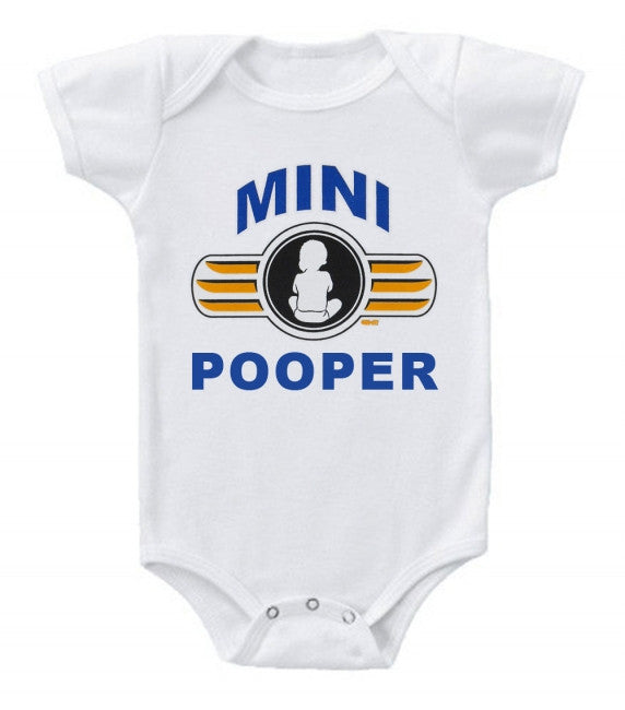 Mini Pooper Funny Baby Bodysuit