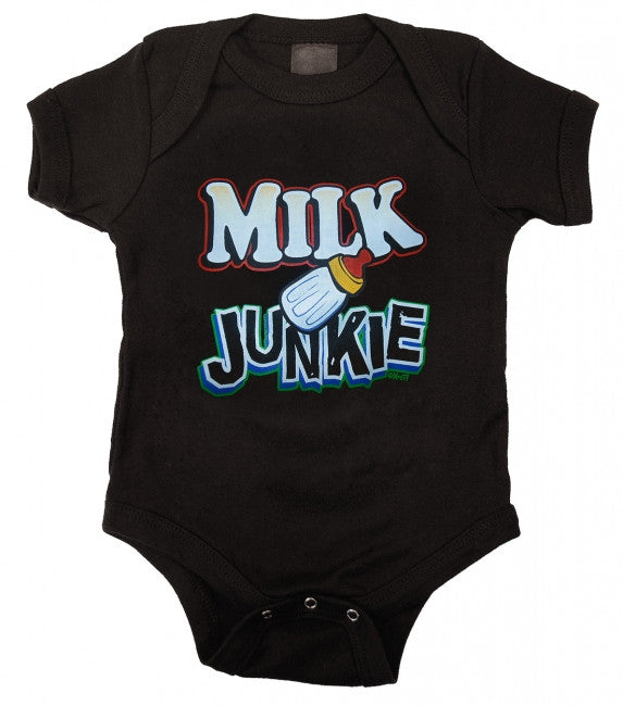Milk Junkie Funny Baby Bodysuit