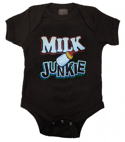 Milk Junkie Funny Baby Bodysuit
