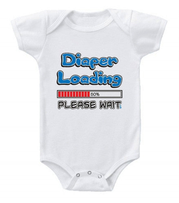 Diaper Loading Funny Baby Romper