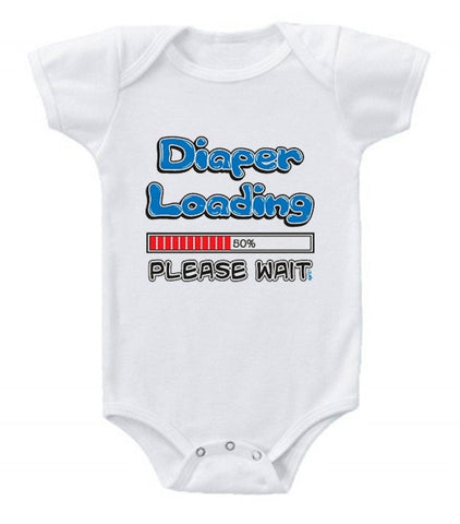 Diaper Loading Funny Baby Romper