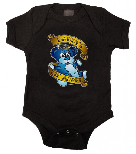 Daddys Lil Angel Tattoo Baby Bodysuit