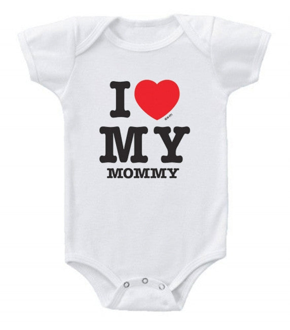 I Love My Mommy Baby Bodysuit