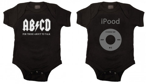 Funny Baby Bodysuit Gift Set Black