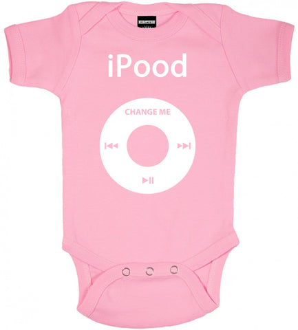 iPood Pink Baby Bodysuit