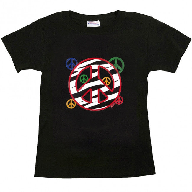 Peace Zebra T Shirt