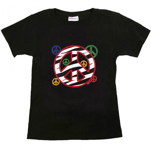 Peace Zebra T Shirt