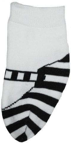 Mary Jane Striped Baby Socks in Black White