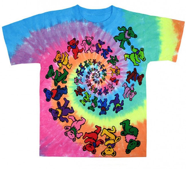 Grateful Dead Spiral Bears Youth T Shirt
