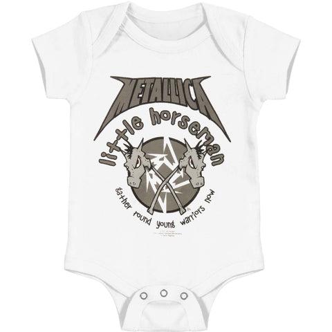 Metallica Horseman White Baby One Piece