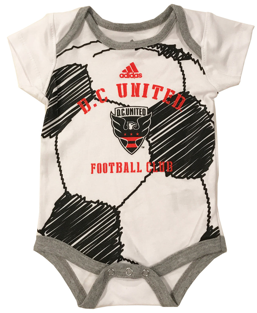 MLS DC United Soccer Ball Baby Bodysuit