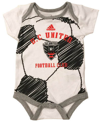 MLS DC United Soccer Ball Baby Bodysuit