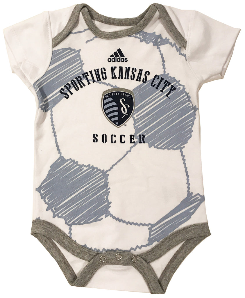 MLS Sporting Kansas City Soccer Ball Baby Bodysuit