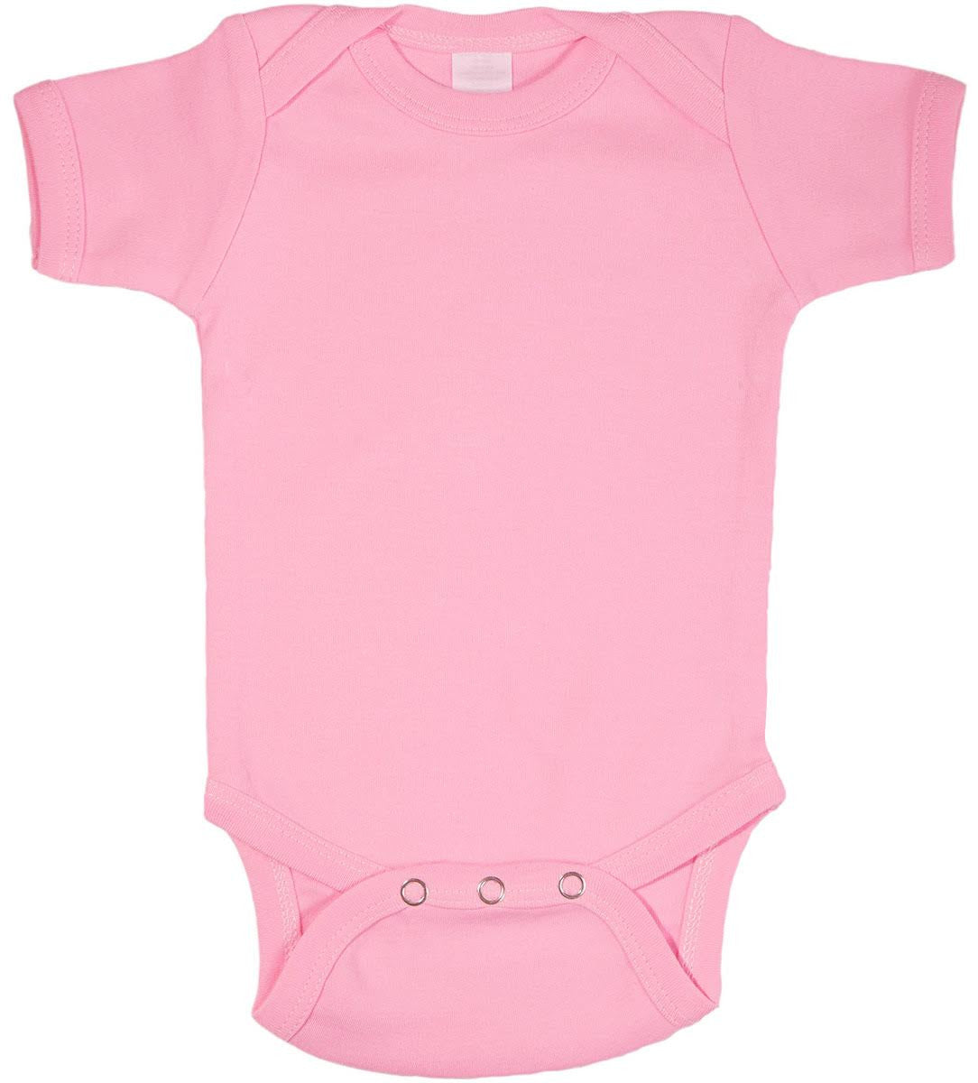 Plain Pink Baby Bodysuit One Piece - Kiditude