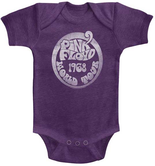 Pink Floyd 1968 World Tour Baby One Piece