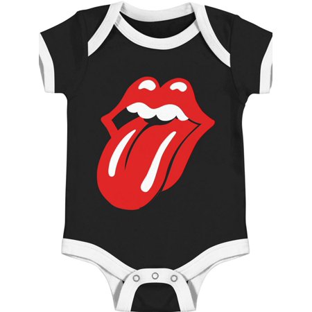 Rolling Stones Tongue Ringer Baby Bodysuit