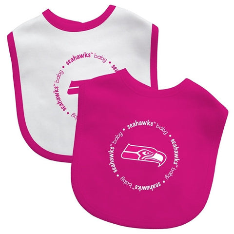 NFL Seattle Seahawks Baby Bib 2 Pack Pink