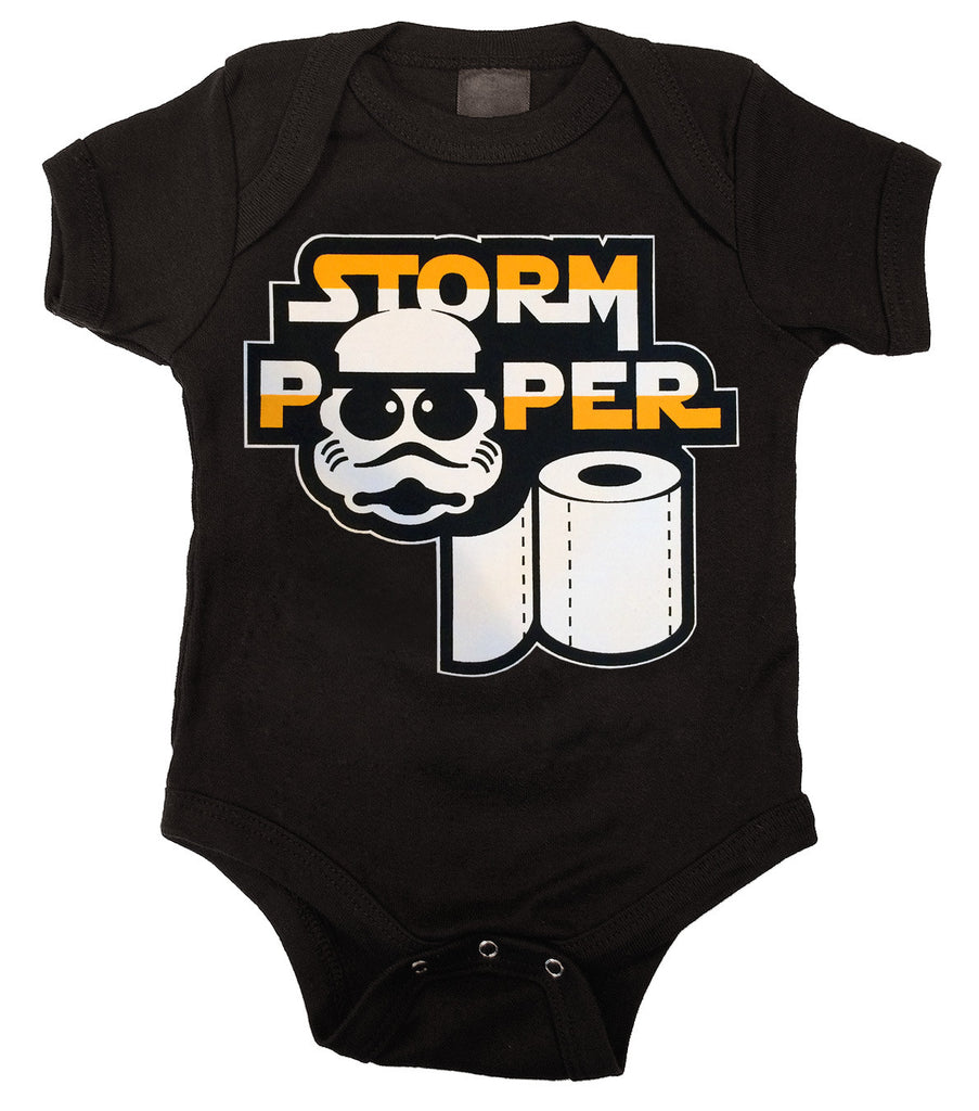 Storm Pooper Black Onesie
