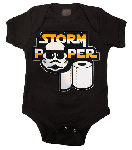 Storm Pooper Black Onesie