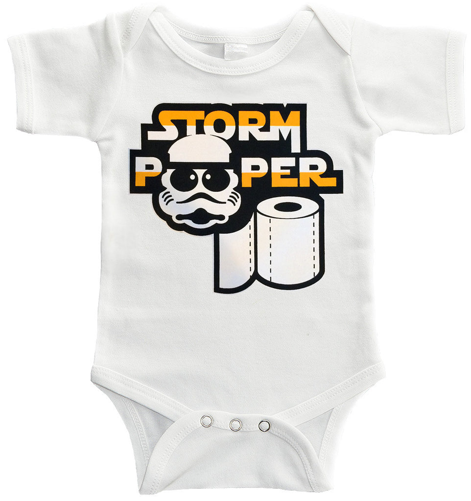 Storm Pooper White Onesie