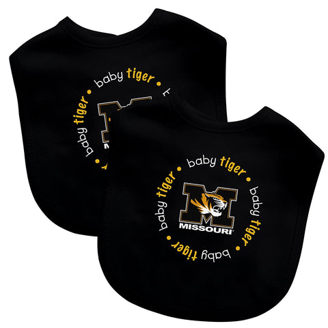 NCAA University of Missouri Baby Bib 2 Pack