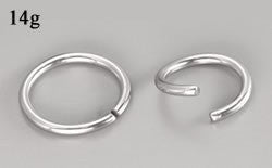 14g, 5/16"-7/16" Seamless Annealed Stainless Steel Ring