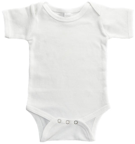 Plain White Baby Bodysuit One Piece